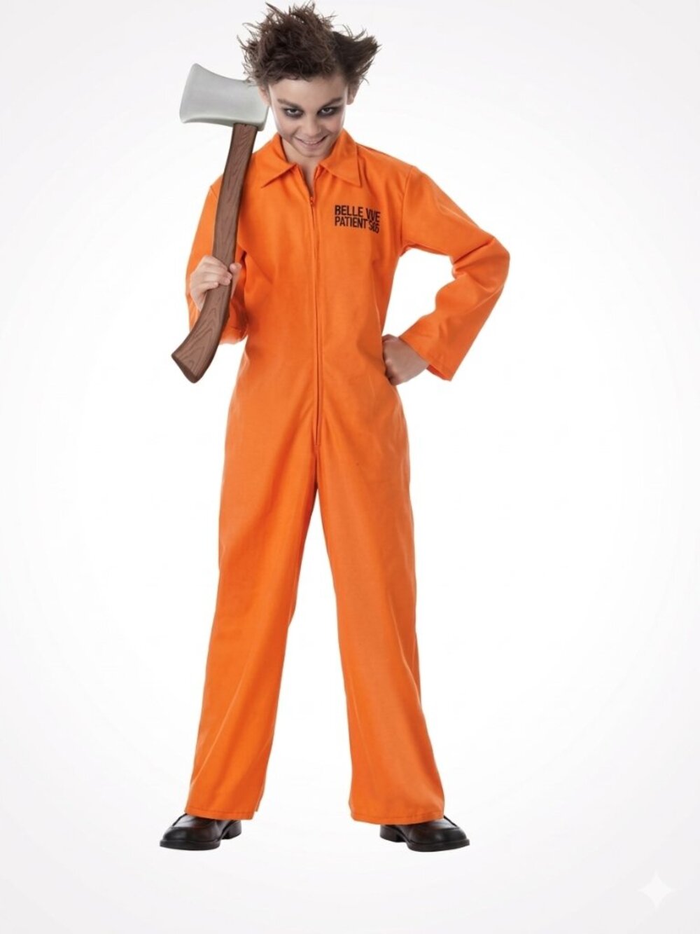 California Costumes Psychopath Asylum Prisoner Orange Jumpsuit Costume Med 8/10